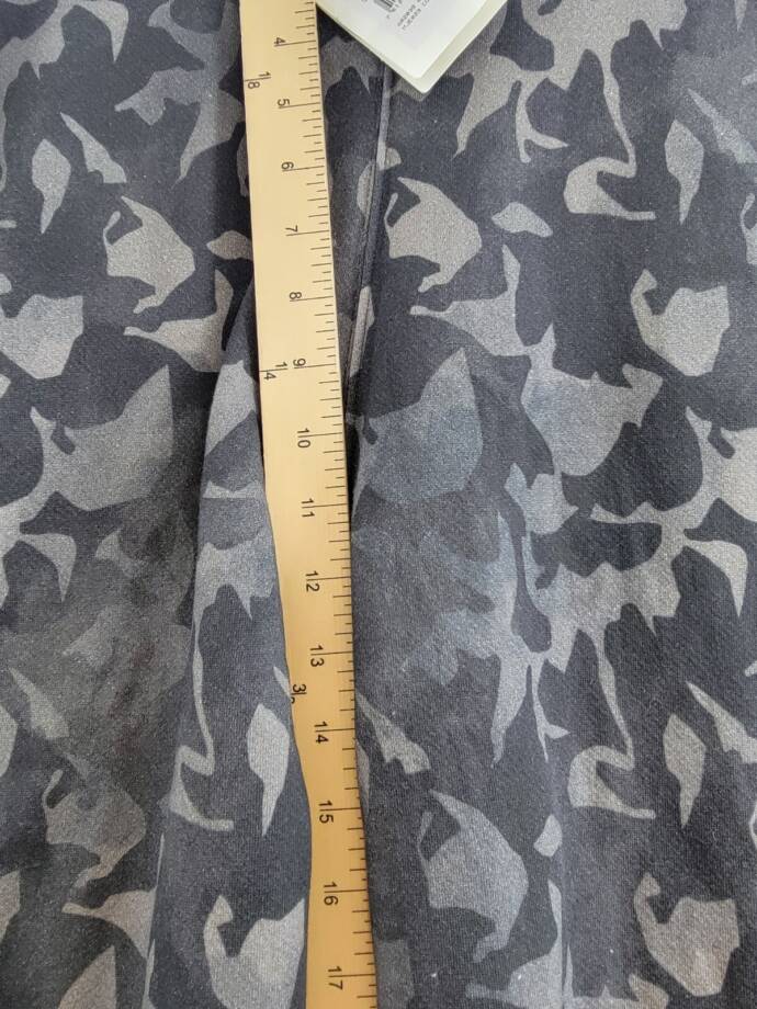 Bally Camo Print Jogger Pants Men's Black Multi Pockets Elastic Waist Pull On LG