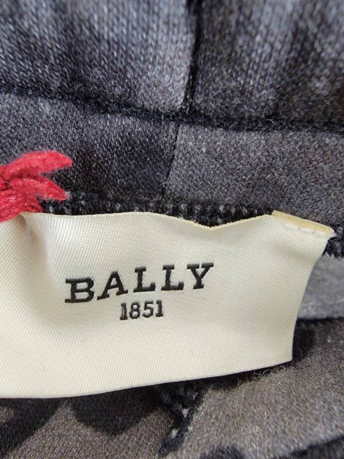 Bally Camo Print Jogger Pants Men's Black Multi Pockets Elastic Waist Pull On LG