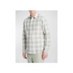 Vince Salton Plaid Shirt Men's XXL Alabaster Long Sleeve Button Closure