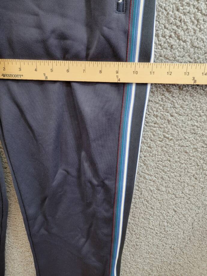 PS Paul Smith Stripe Trim Sweatpants Men's XS Navy Elastic Waist Pull On