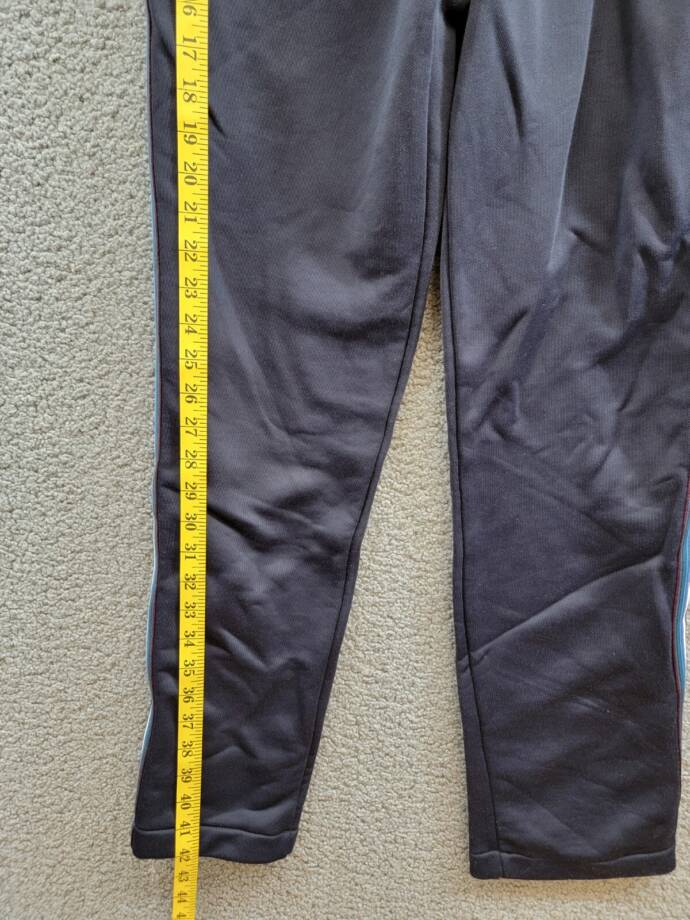 PS Paul Smith Stripe Trim Sweatpants Men's XS Navy Elastic Waist Pull On