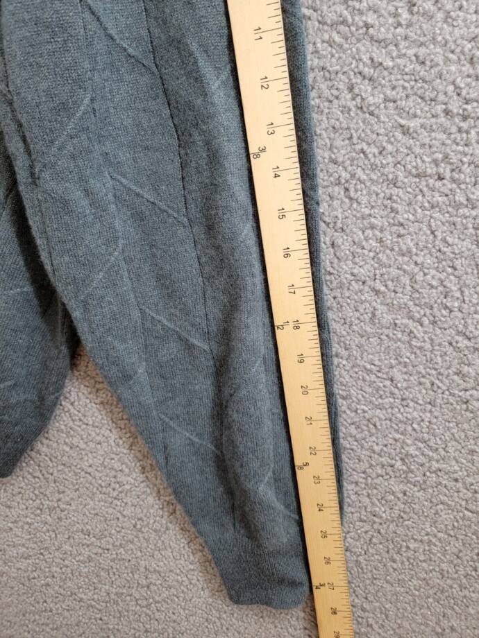 The Men's Store Cashmere Novelty Stitch Crewneck Sweater Men's XXL Slate Green