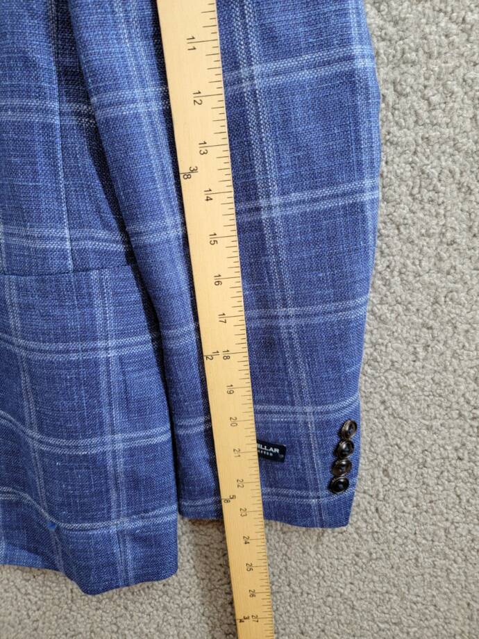 Peter Millar Crown Crafted Sola Soft Sport Coat Mens 40 Atlantic Blue Wool Blend