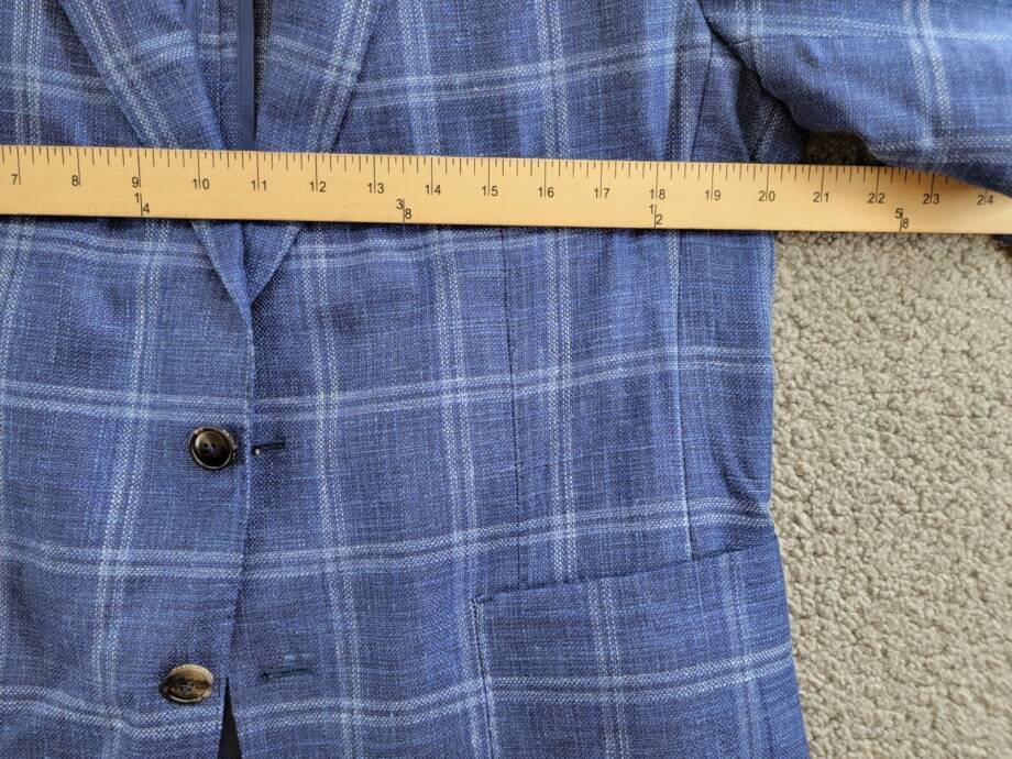 Peter Millar Crown Crafted Sola Soft Sport Coat Mens 40 Atlantic Blue Wool Blend