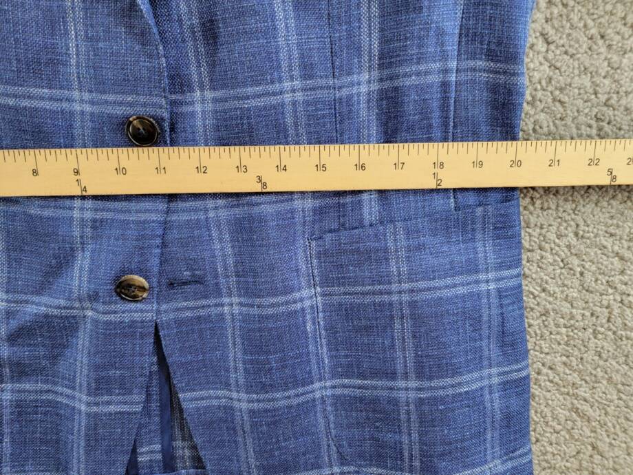 Peter Millar Crown Crafted Sola Soft Sport Coat Mens 40 Atlantic Blue Wool Blend