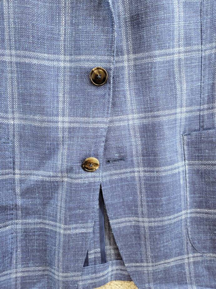 Peter Millar Crown Crafted Sola Soft Sport Coat Mens 40 Atlantic Blue Wool Blend