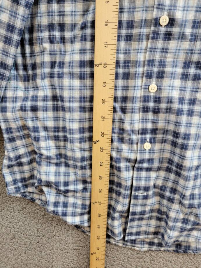 Peter Millar Brooks Summer Soft Sport Shirt Men's M Galaxy Button Closure L/S