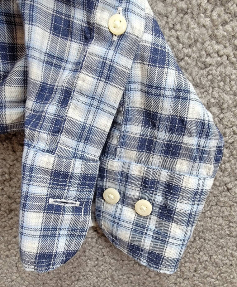 Peter Millar Brooks Summer Soft Sport Shirt Men's M Galaxy Button Closure L/S