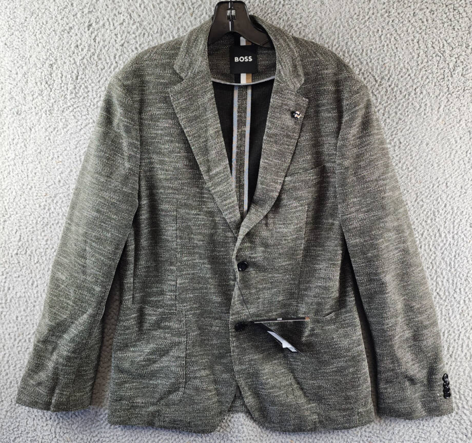 Boss Jersey Soft Construction Slim Fit Sport Coat Men's 40R US Dark Green