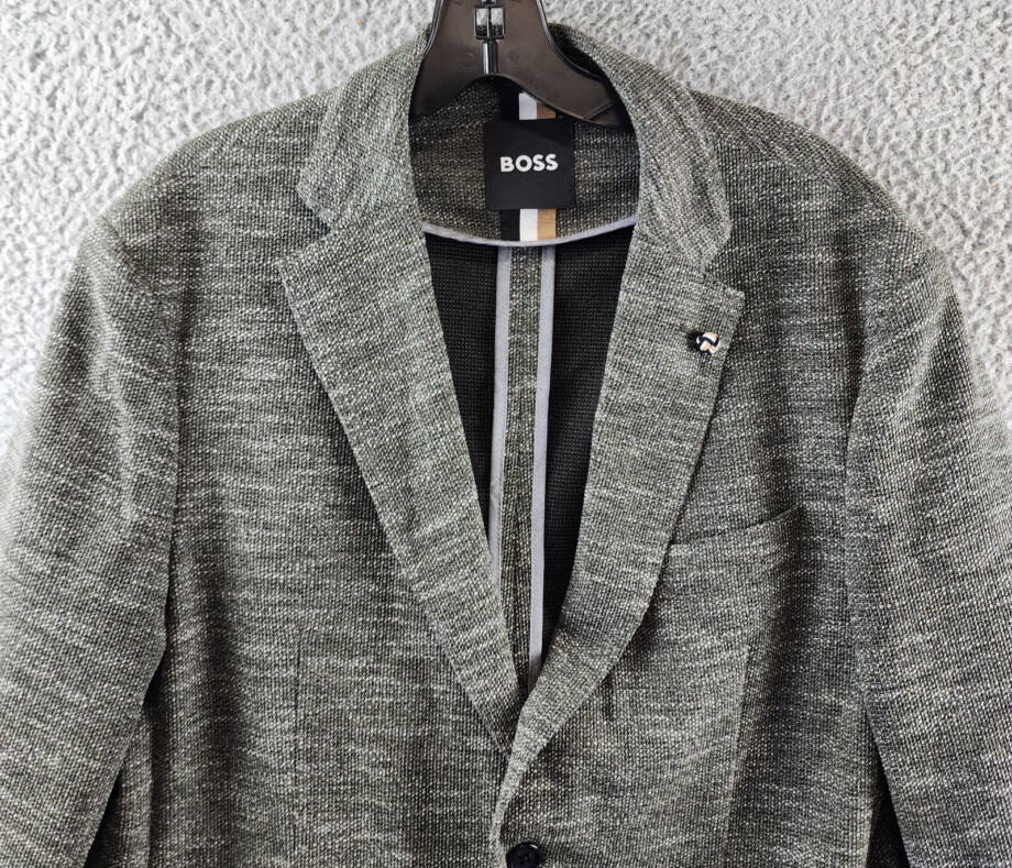 Boss Jersey Soft Construction Slim Fit Sport Coat Men's 40R US Dark Green