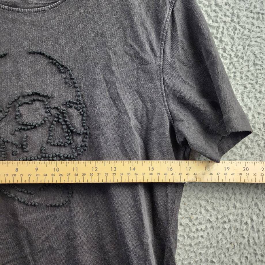 John Varvatos Knot Skull Short Sleeve Tee Men's S Black Crew Neck Pullover