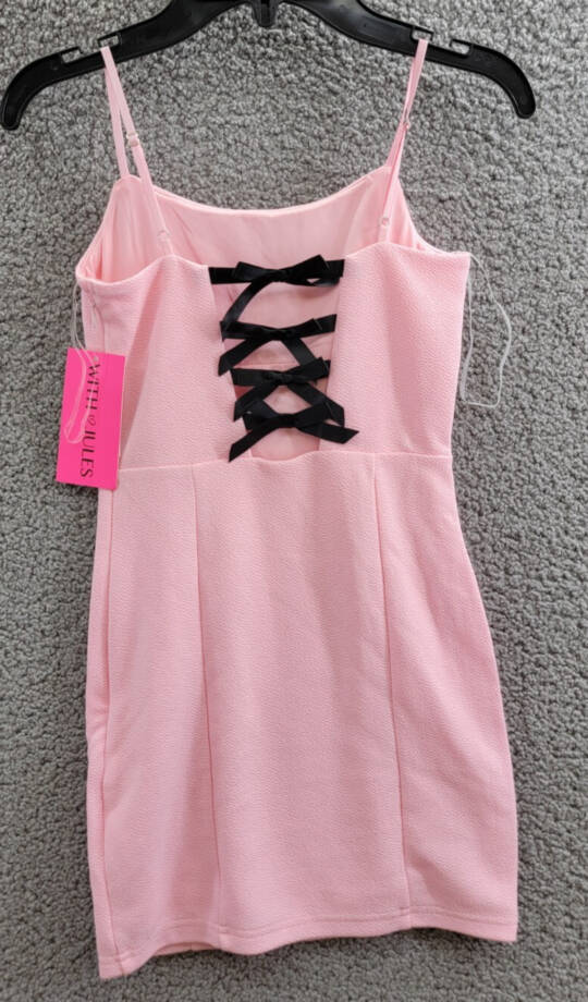 With Jules Sleeveless Bow-Back Ponté-Knit Dress Big Girls S Light Pastel Pink