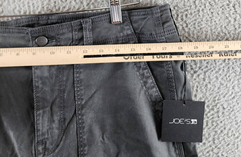 Joe's Jeans Atlas Utility Cargo Pants Men 34 Asphalt Zip Fly With Button Closure
