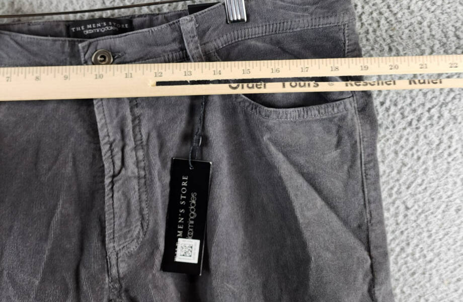 The Men's Store at Bloomingdale's Corduroy Tailored Fit Pants Men's 38Wx30L Gray