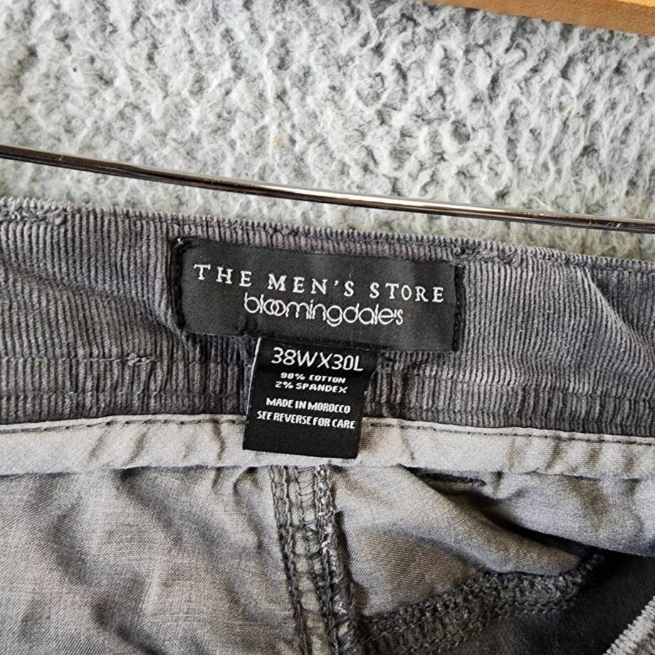 The Men's Store at Bloomingdale's Corduroy Tailored Fit Pants Men's 38Wx30L Gray