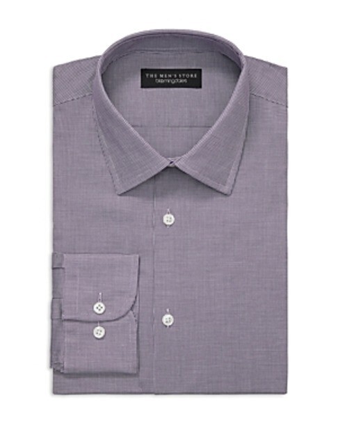 The Men's Store at Bloomingdale's Slim Fit Stretch Shirt Men's 14.5 32/33 Purple