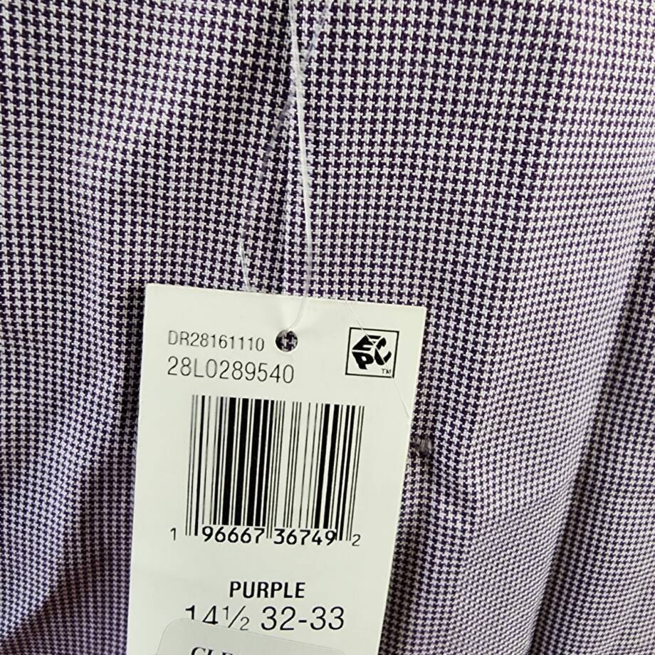 The Men's Store at Bloomingdale's Slim Fit Stretch Shirt Men's 14.5 32/33 Purple