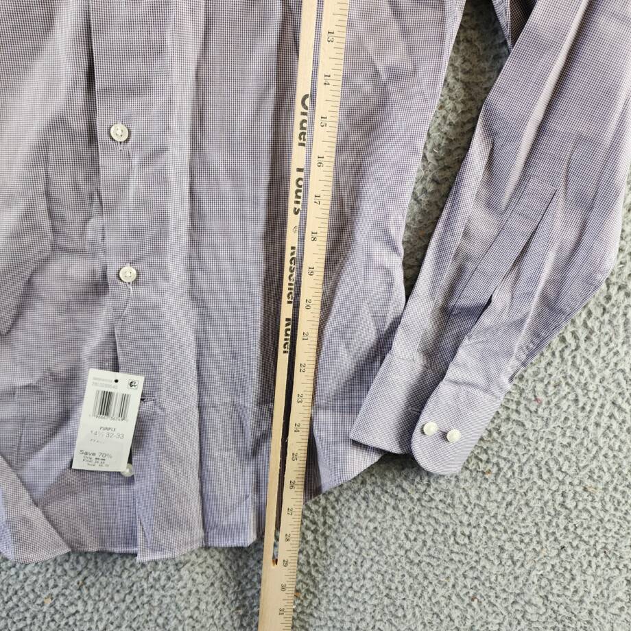 The Men's Store at Bloomingdale's Slim Fit Stretch Shirt Men's 14.5 32/33 Purple