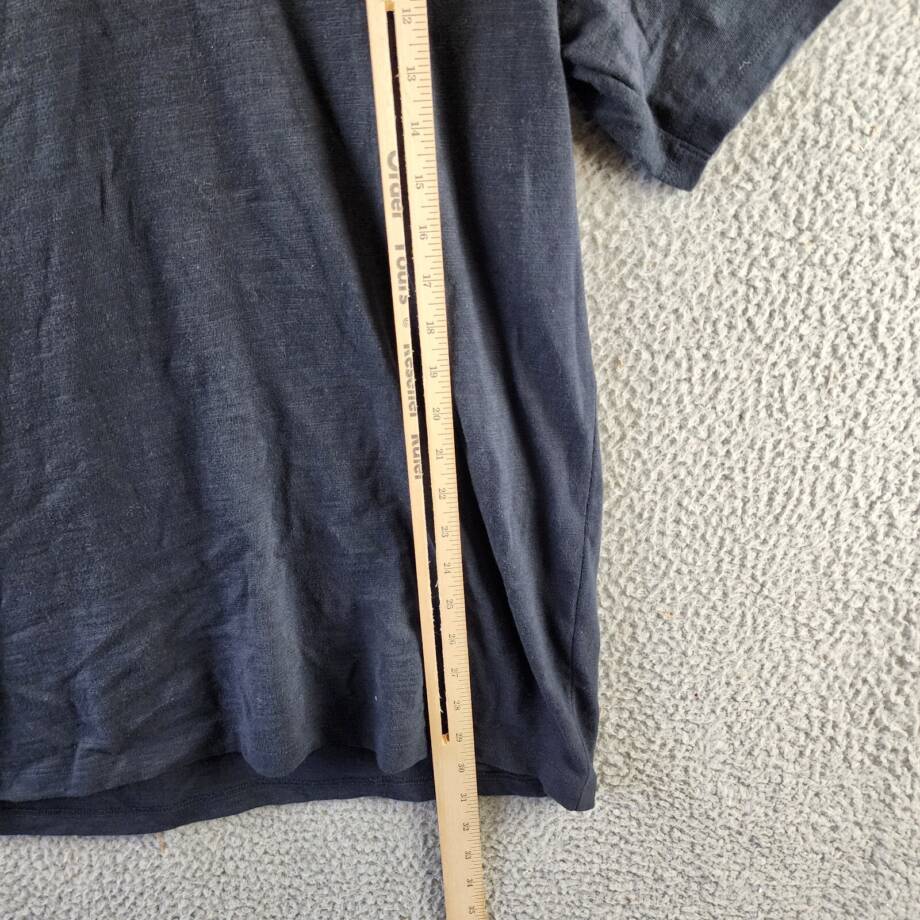 Vince Slub Split Neck Short Sleeve Tee Men's XL Coastal Pullover