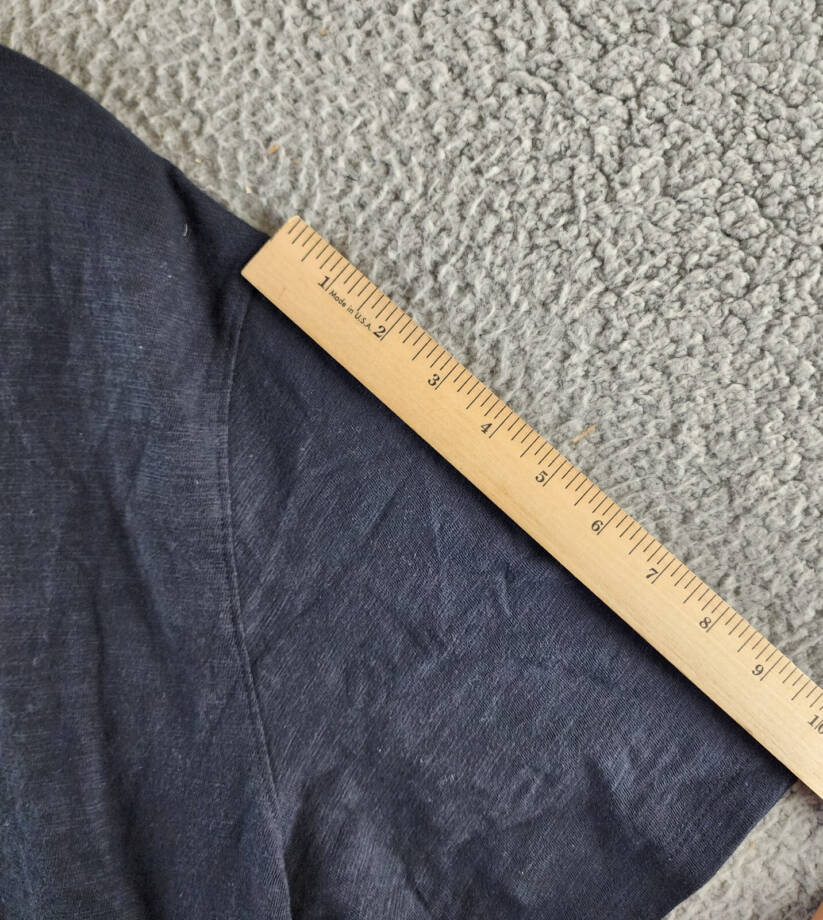 Vince Slub Split Neck Short Sleeve Tee Men's XL Coastal Pullover