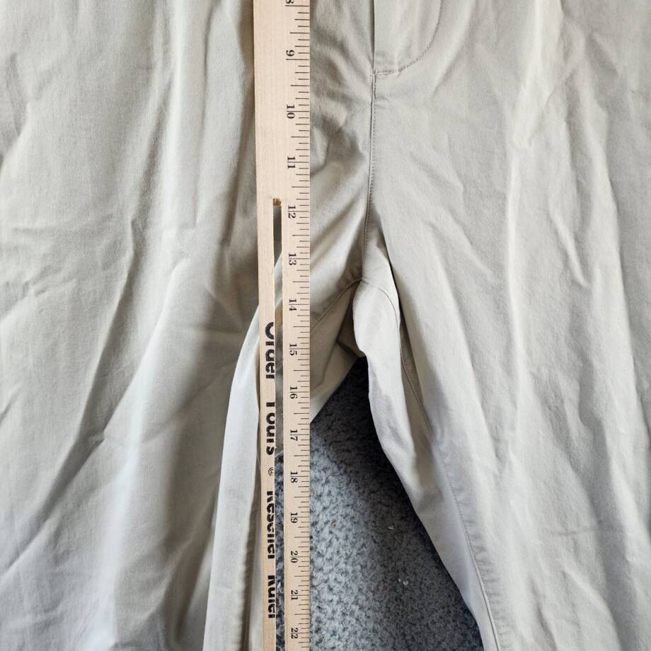 Vince Cotton Blend Beach Pants Men's XXL Morning Haze Elasticized Waist