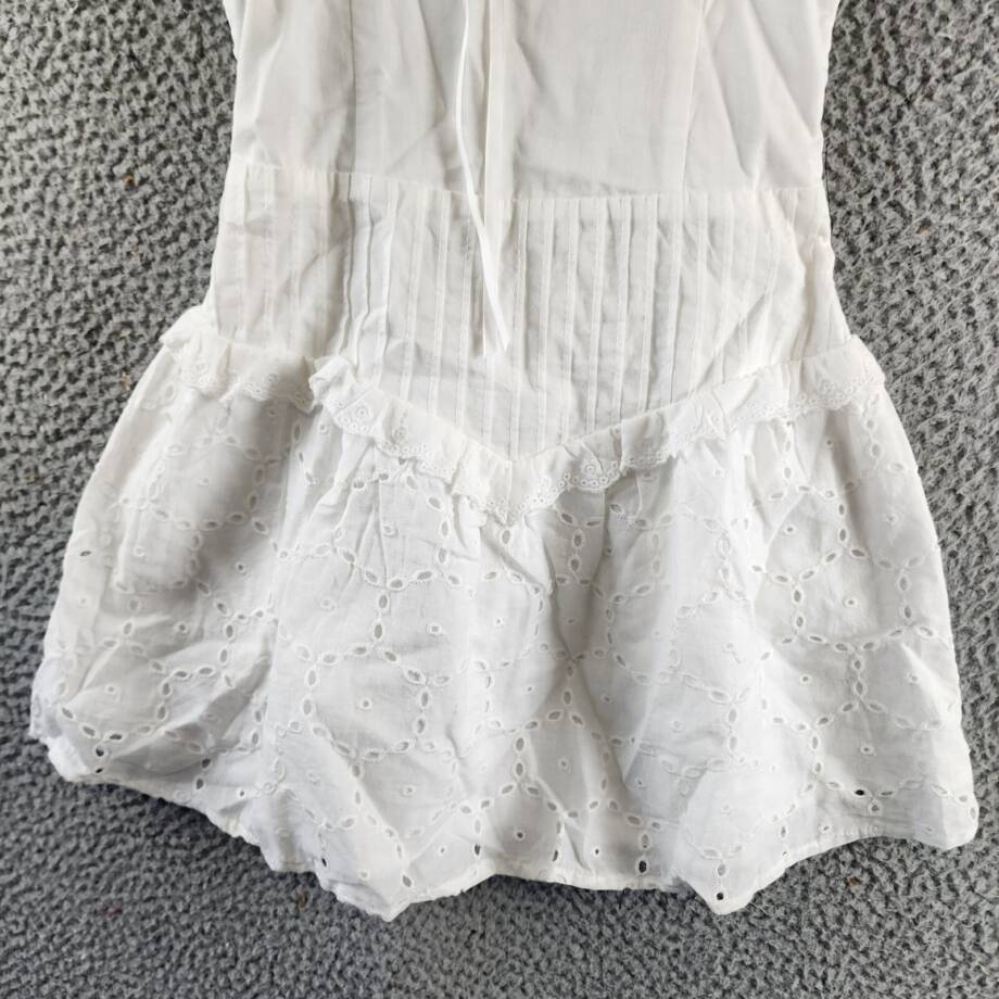 KatieJnyc Willow Dress Big Girls' L White Straight Neck Sleeveless Pullover