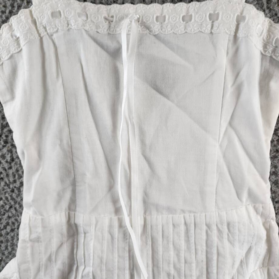 KatieJnyc Willow Dress Big Girls' L White Straight Neck Sleeveless Pullover