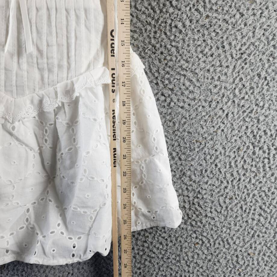 KatieJnyc Willow Dress Big Girls' L White Straight Neck Sleeveless Pullover
