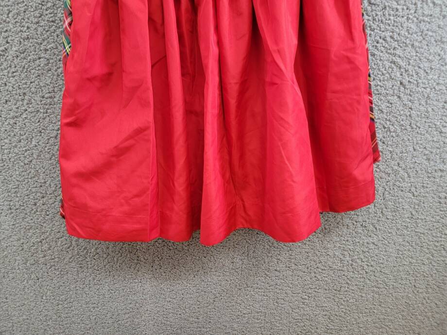 Polo Ralph Lauren Balloon-Sleeve Dress Big Girls 10 Red Button Back Closure S/S