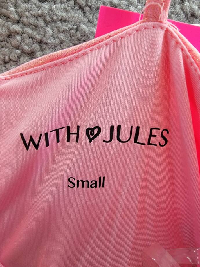 With Jules Metallic Ruched Mini Dress Big Girls S Pastel Pink Surplice Neck