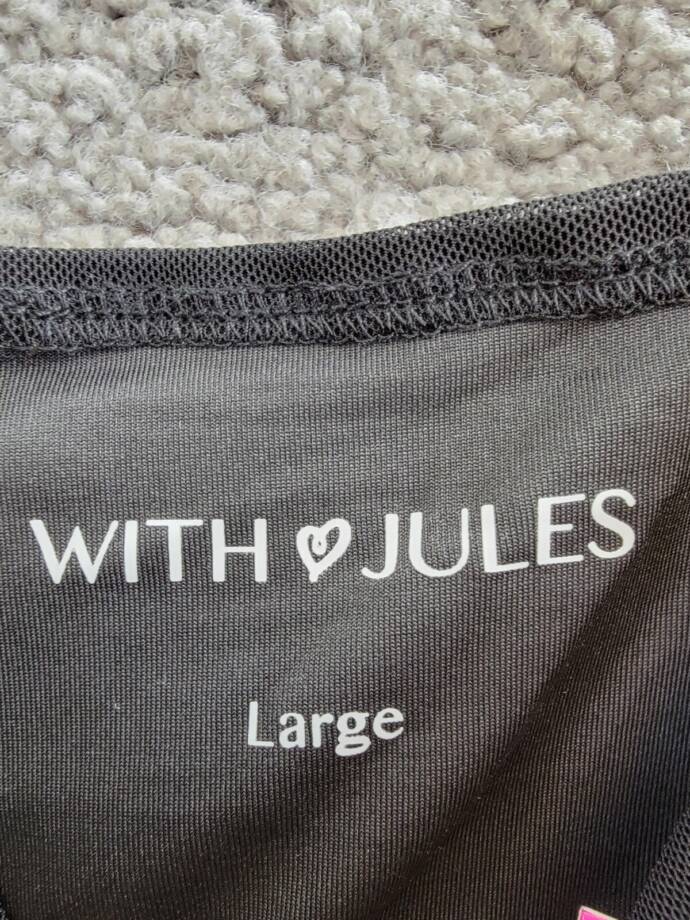 With Jules Ruched Flutter-Sleeve Mesh Dress Big Girls L Black Square Neck S/S
