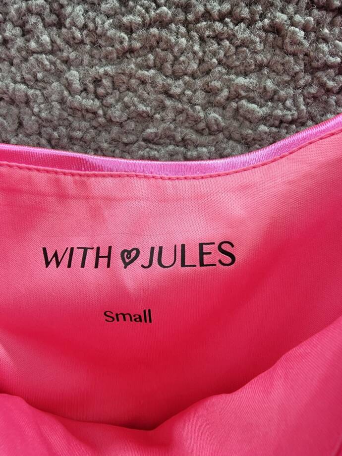 With Jules Long-Sleeve Ruched Dress Big Girls' S Hot Pink Straight Neck Pullover