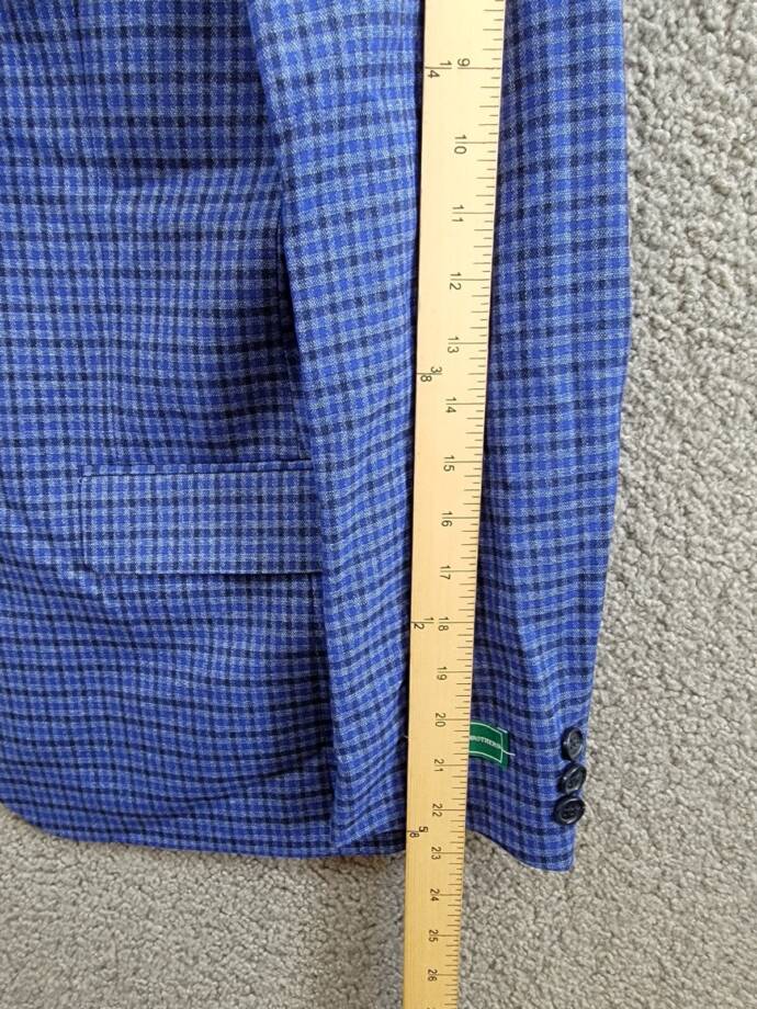 B by Brooks Brothers Classic Fit Stretch Jacket Big Boys 18R Navy/Blue Notch