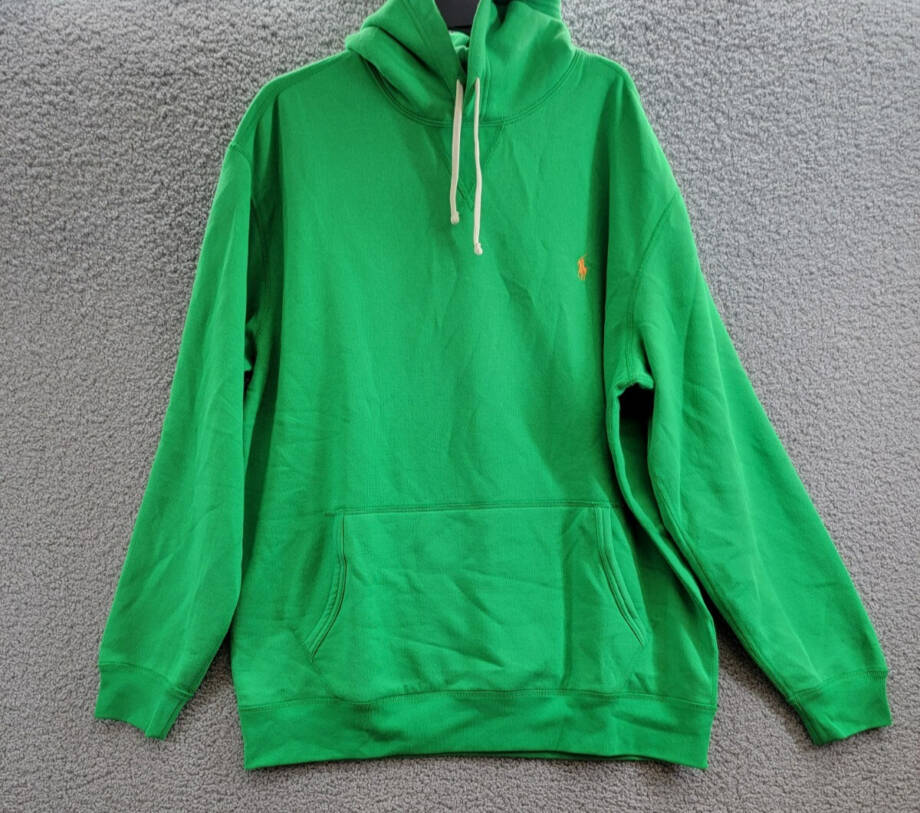 Polo Ralph Lauren Big & Tall RL Fleece Hoodie Men's XLT Green Kangaroo Pocket