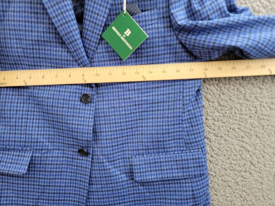 B by Brooks Brothers Classic Fit Stretch Jacket Big Boys 18R Navy/Blue Notch