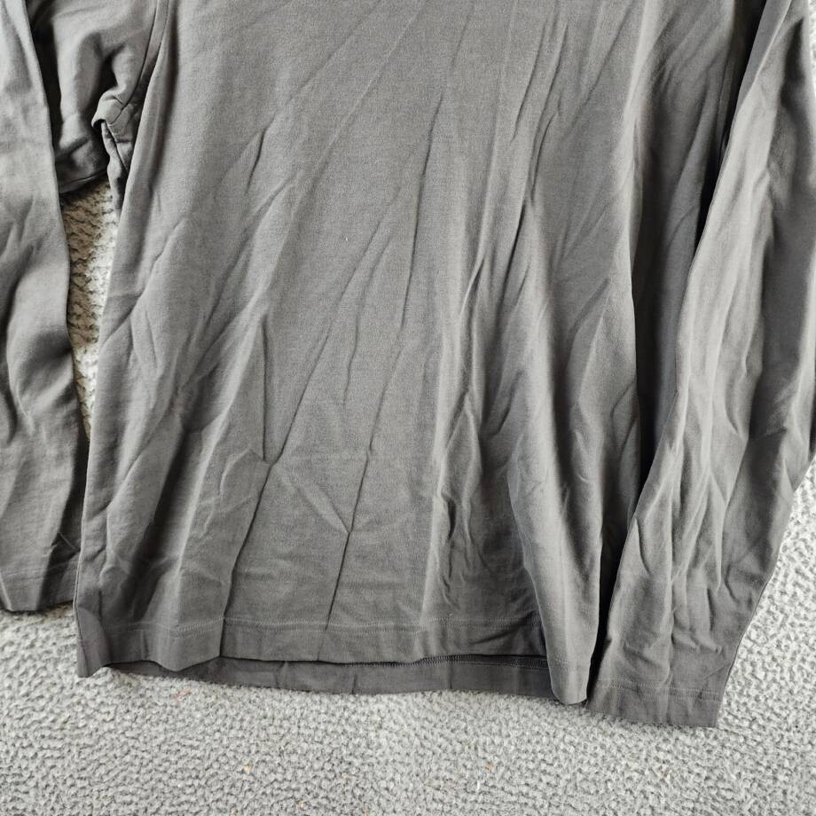 Vince Sueded Jersey Pullover Hoodie Men's M Anchor Gray Solid Long Sleeve