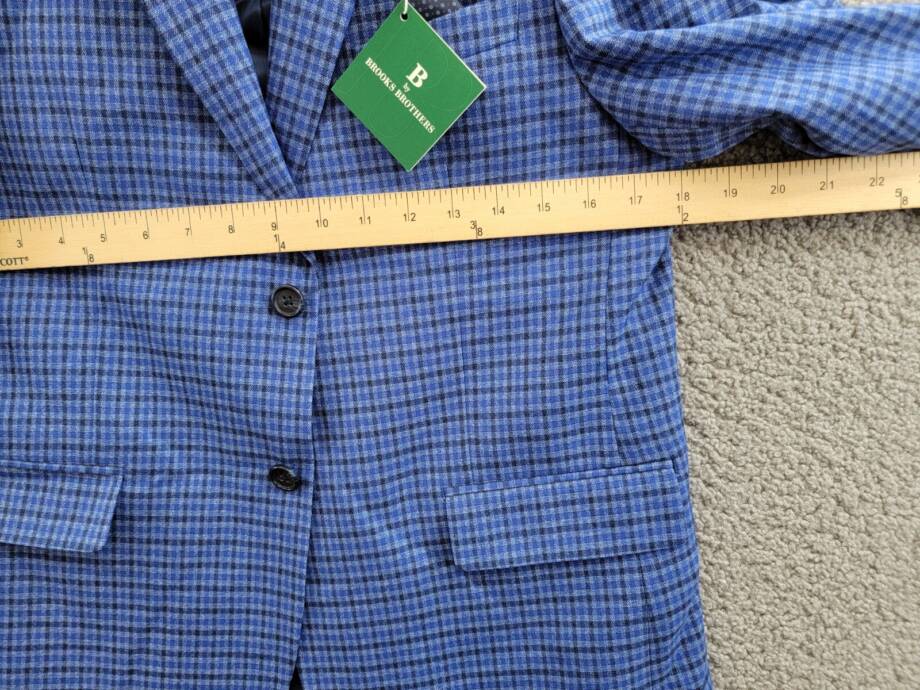 B by Brooks Brothers Classic Fit Stretch Jacket Big Boys 18R Navy/Blue Notch