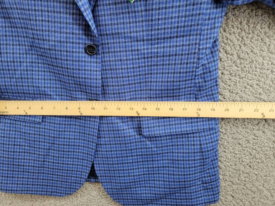 B by Brooks Brothers Classic Fit Stretch Jacket Big Boys 18R Navy/Blue Notch