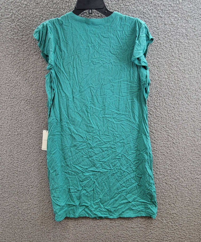 Liverpool Los Angeles Short Flutter Sleeve Dress Women XS Mermaid Teal Pullover