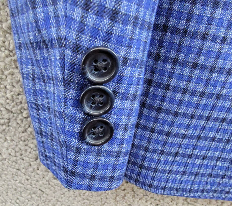 B by Brooks Brothers Classic Fit Stretch Jacket Big Boys 18R Navy/Blue Notch