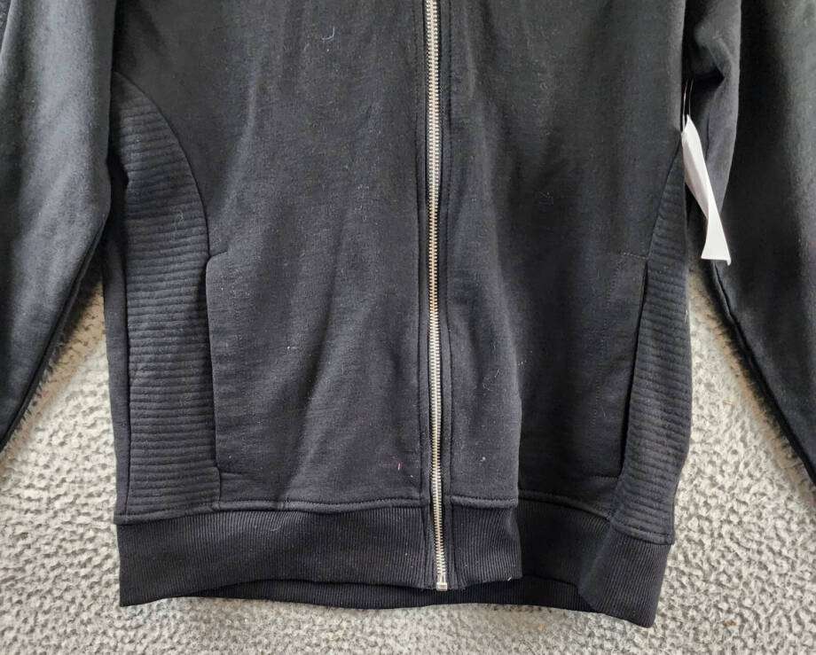 I.N.C. International Concepts INC Fortune Full Zip Hoodie Men's S Deep Black L/S