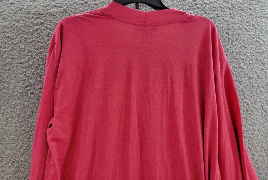 INC International Concepts 2-Pc Sparkle Robe & Chemise Women's L Magenta Sparkle