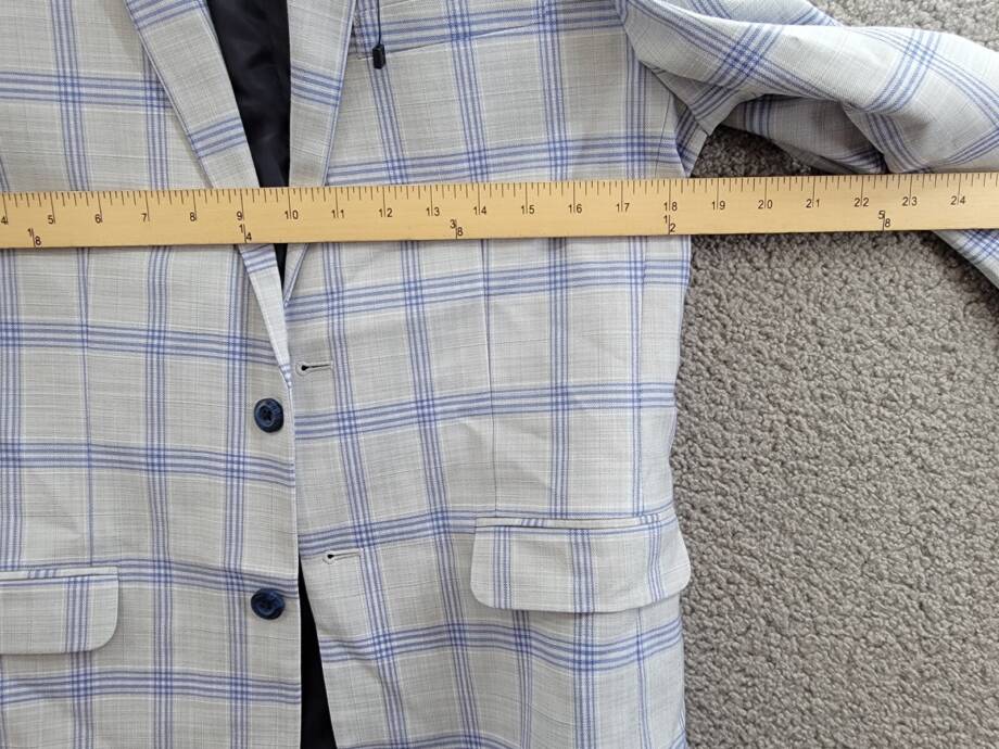 Tommy Hilfiger Modern-Fit Multi Windowpane Sport Coat Big Boys 18 Silver/Blue