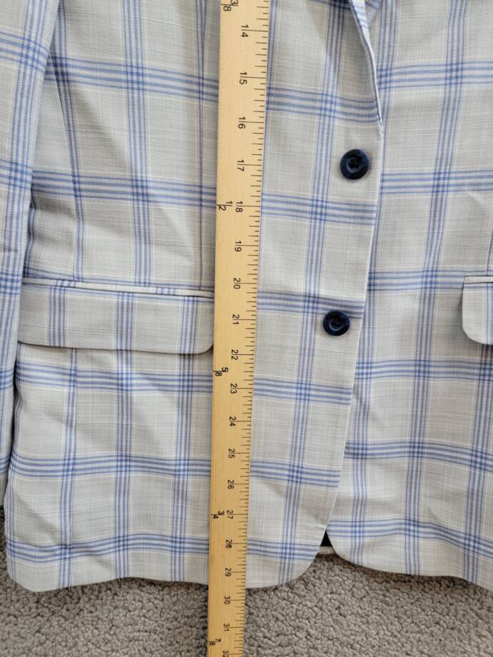 Tommy Hilfiger Modern-Fit Multi Windowpane Sport Coat Big Boys 18 Silver/Blue