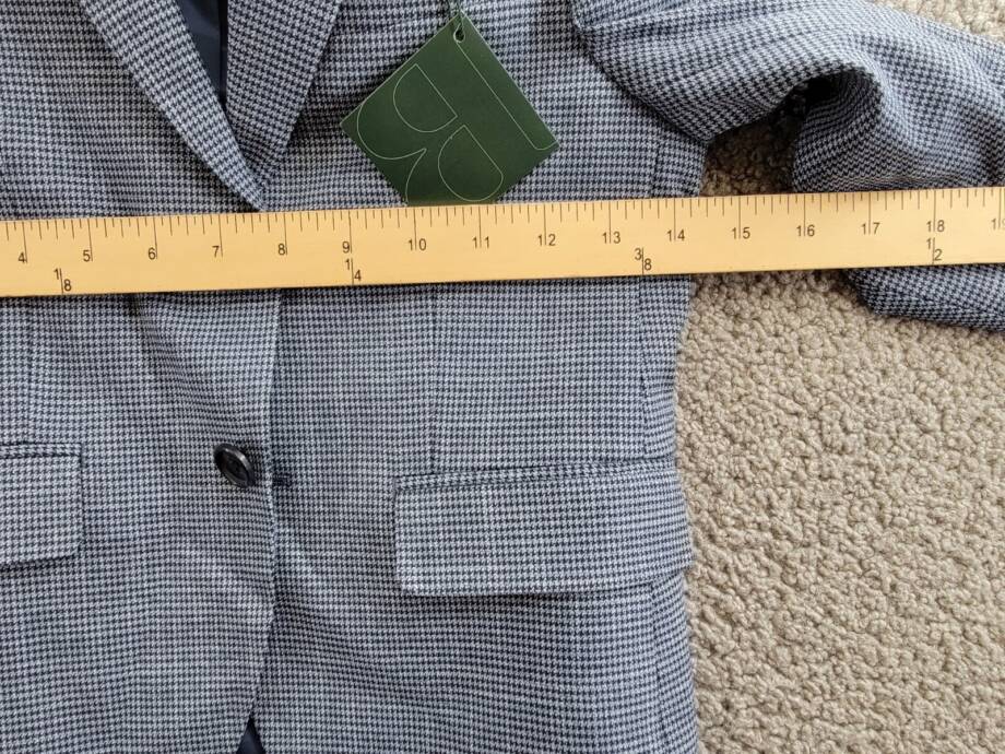 B by Brooks Brothers Classic Stretch Jacket Big Boys 8R Navy/Light Blue L/S