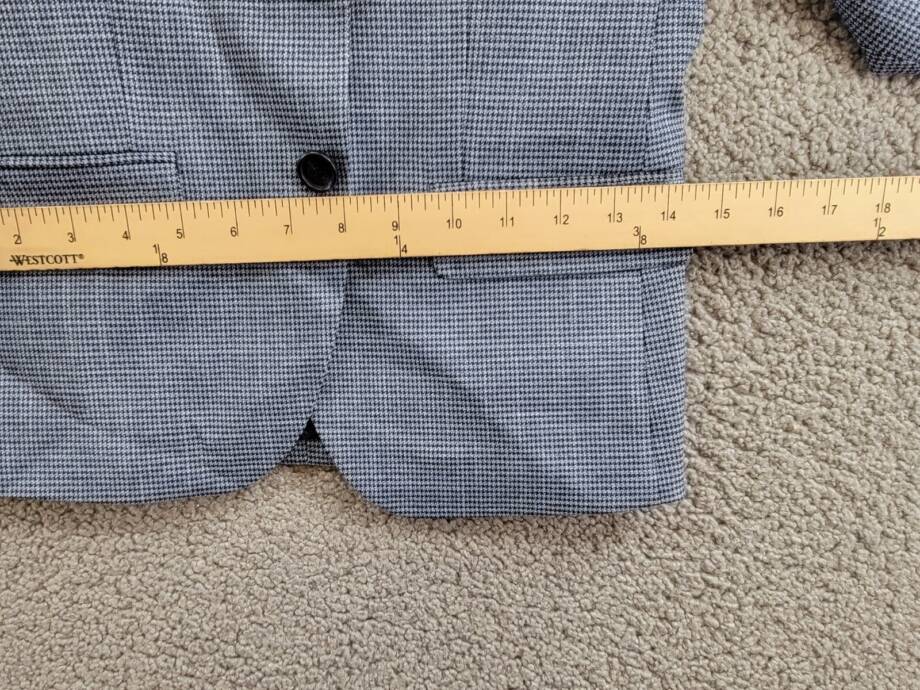 B by Brooks Brothers Classic Stretch Jacket Big Boys 8R Navy/Light Blue L/S