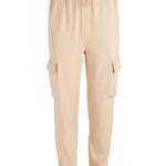 Epic Threads Cargo Jogger Pants Girls L Travertine Tile Elastic Waist Pull On