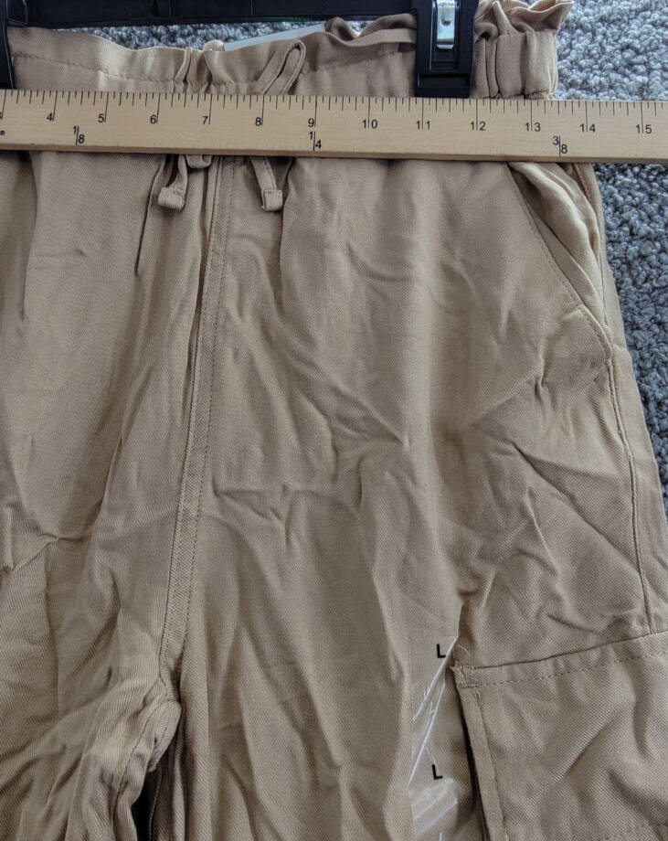 Epic Threads Cargo Jogger Pants Girls L Travertine Tile Elastic Waist Pull On