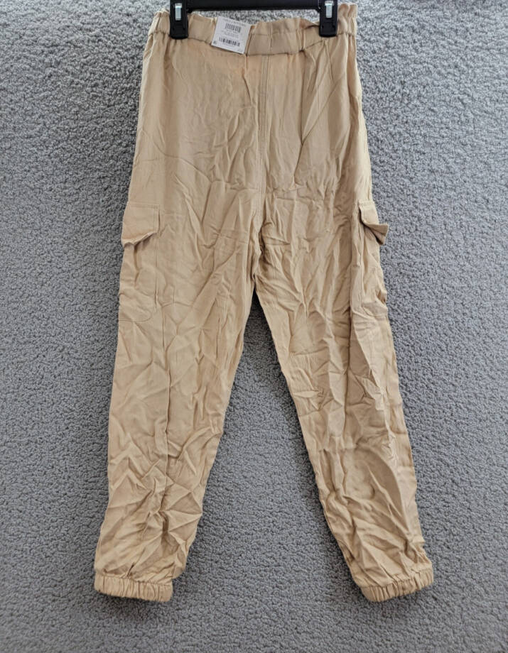 Epic Threads Cargo Jogger Pants Girls L Travertine Tile Elastic Waist Pull On