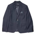 Lauren Ralph Lauren Husky Solid Classic Sport Coat Big Boys 20H Navy Notch Lapel
